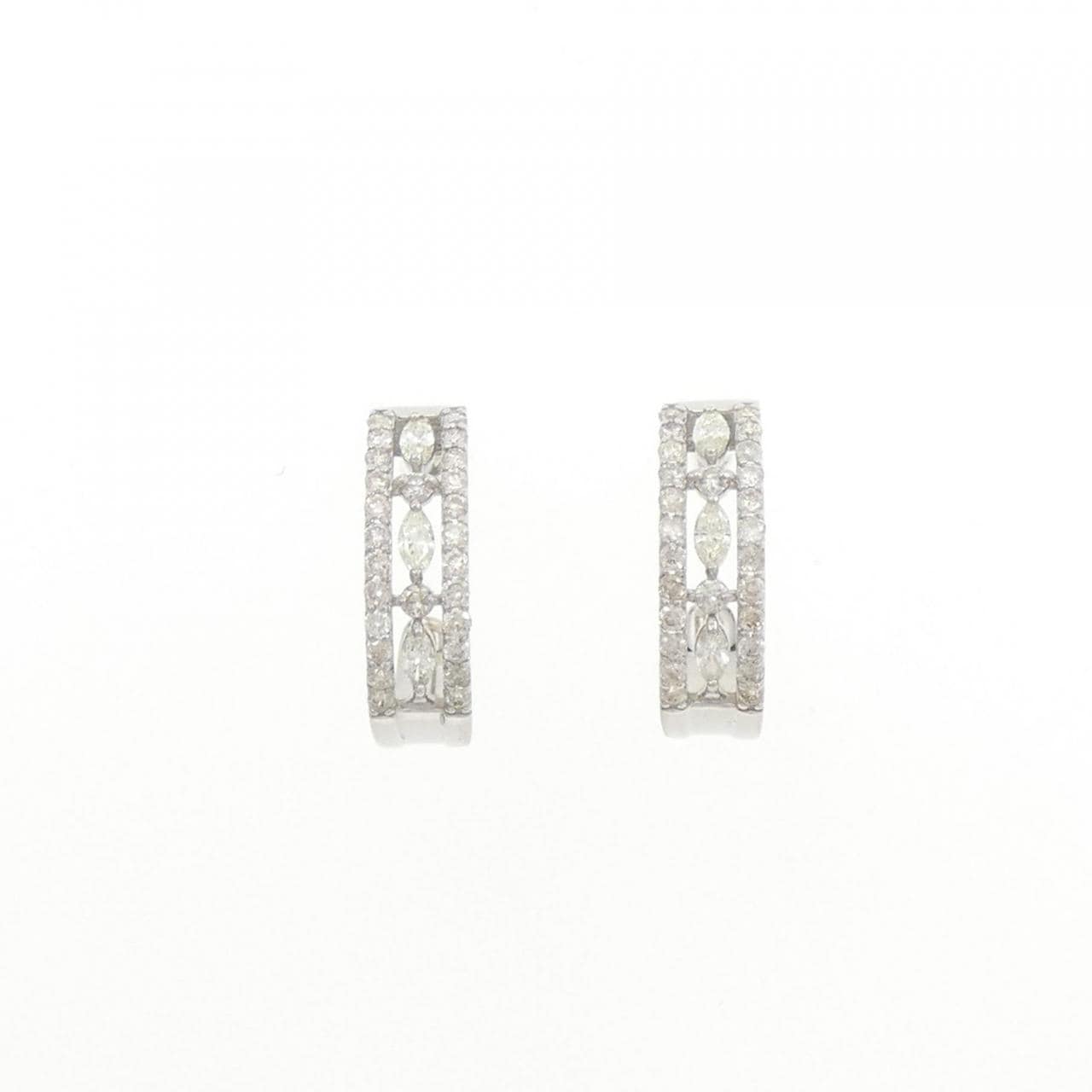 【新品】PT ダイヤモンド ピアス 0.50CT