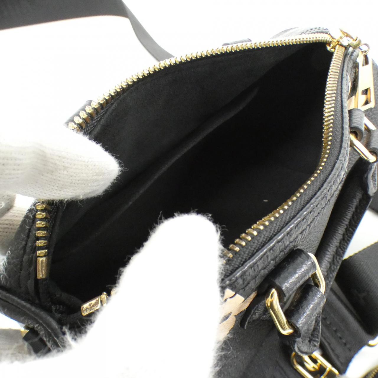 LOUIS VUITTON雙色 Mongram Empreinte Papillon BB M45980 肩背包