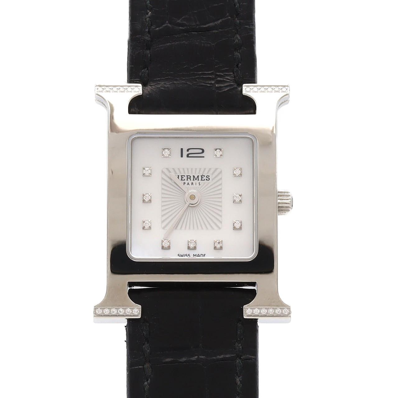 【ノーメンテナンス還元価格】エルメス Hウォッチ/ラグD･11P HH1.238 SS クォーツ