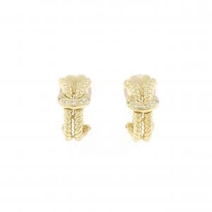 K18YG ダイヤモンド ピアス/イヤリング 0.06CT