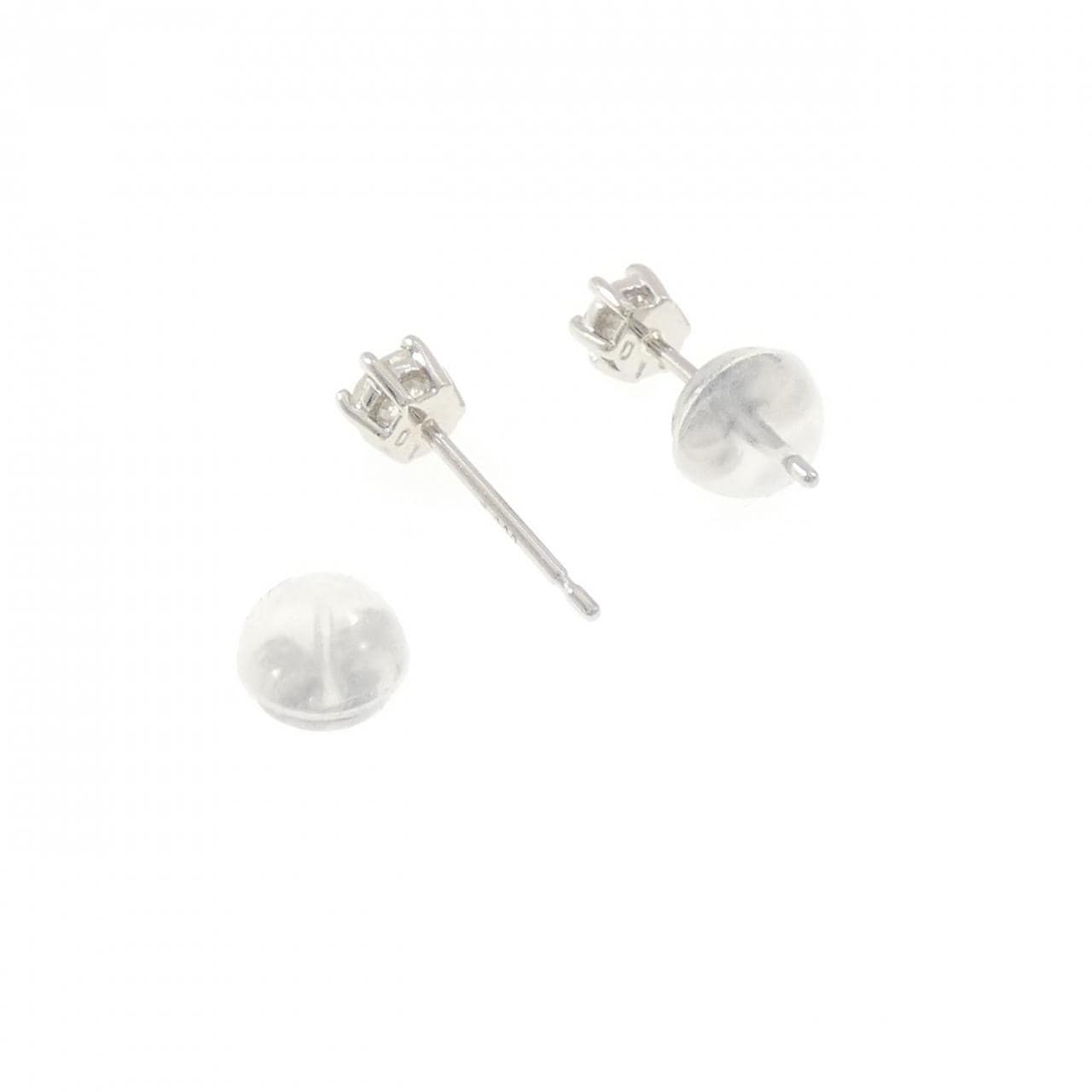 PT900 ソリティア ダイヤモンド ピアス 0.30CT