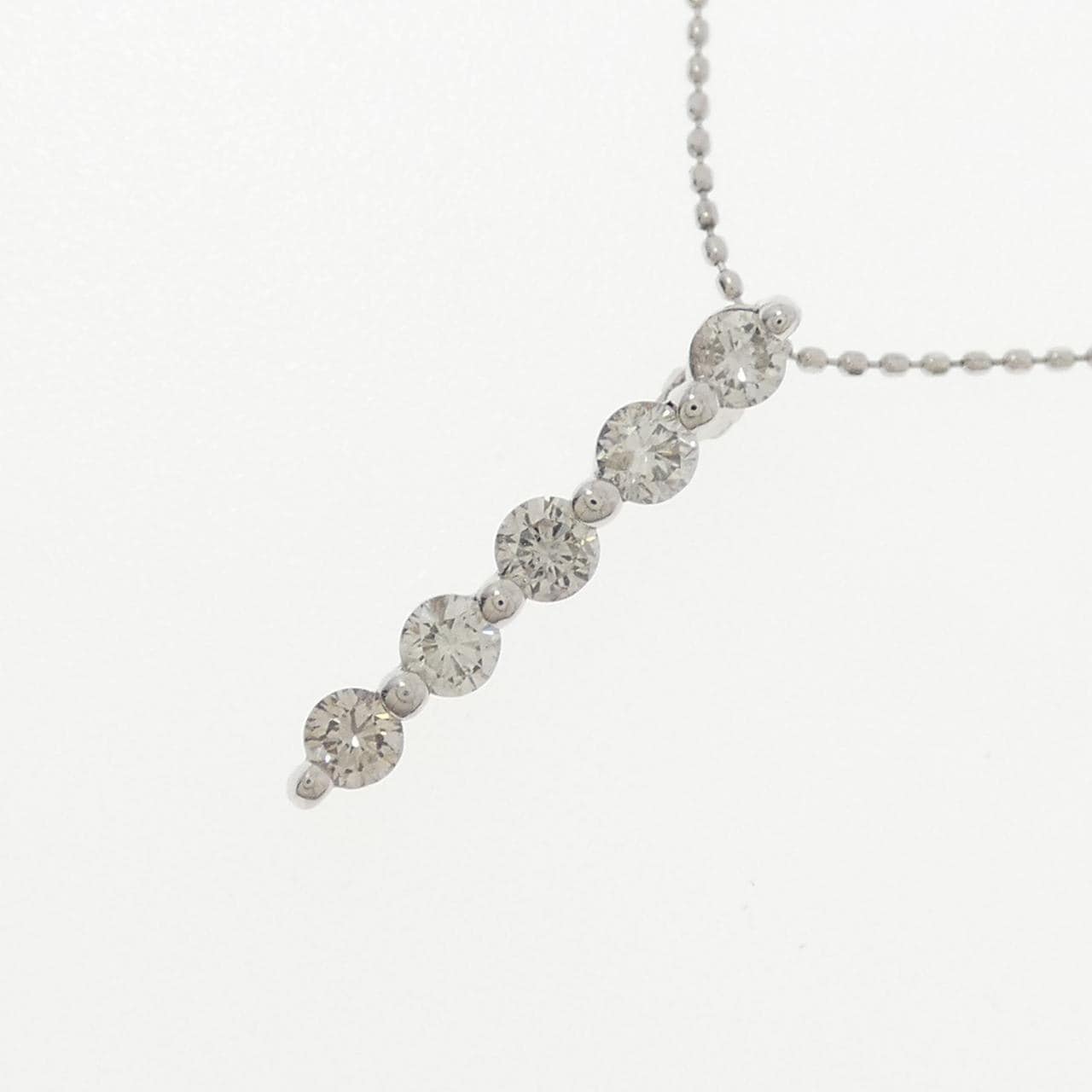 K18WG ダイヤモンド ネックレス 0.56CT