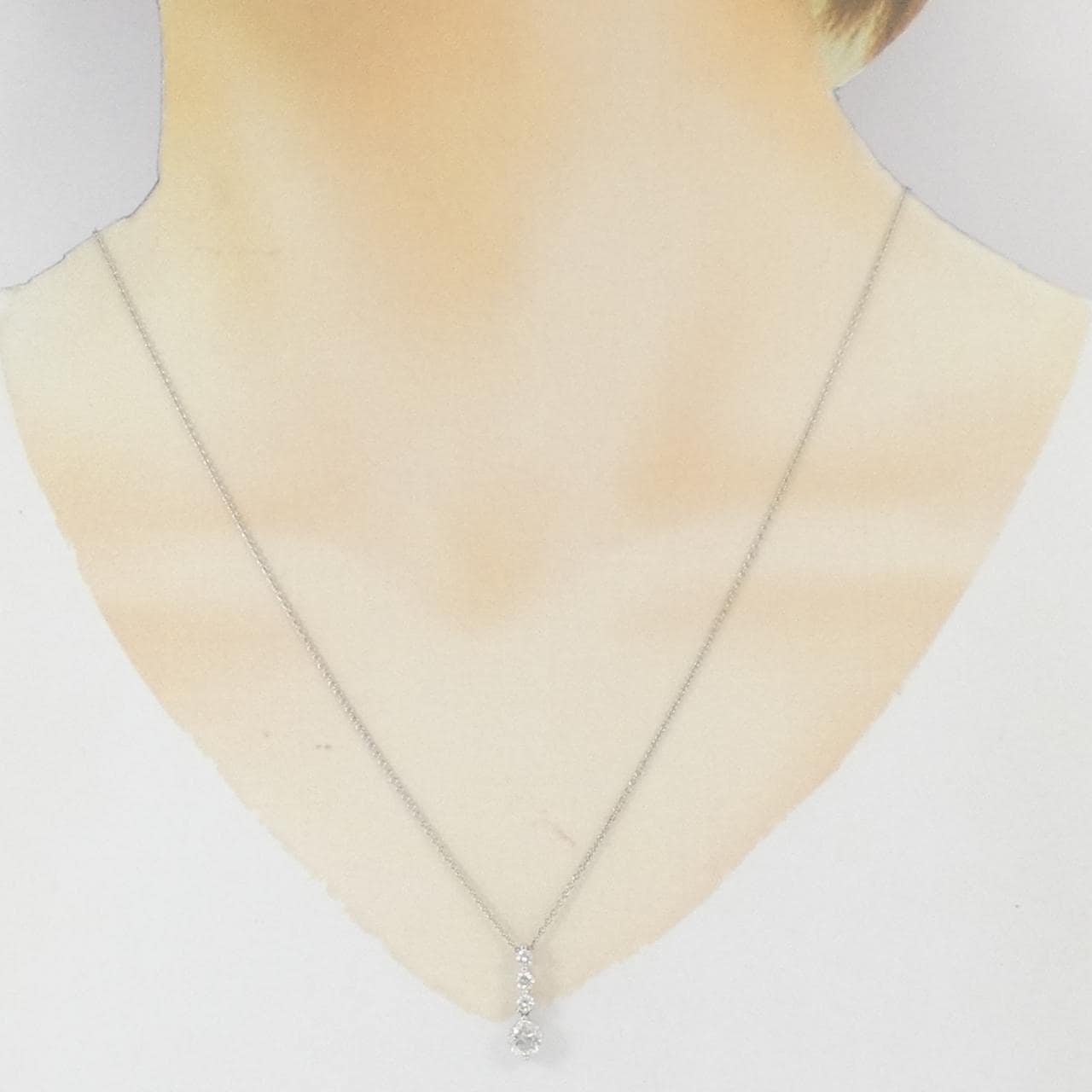 PT900/PT850 ダイヤモンド ネックレス 0.596CT