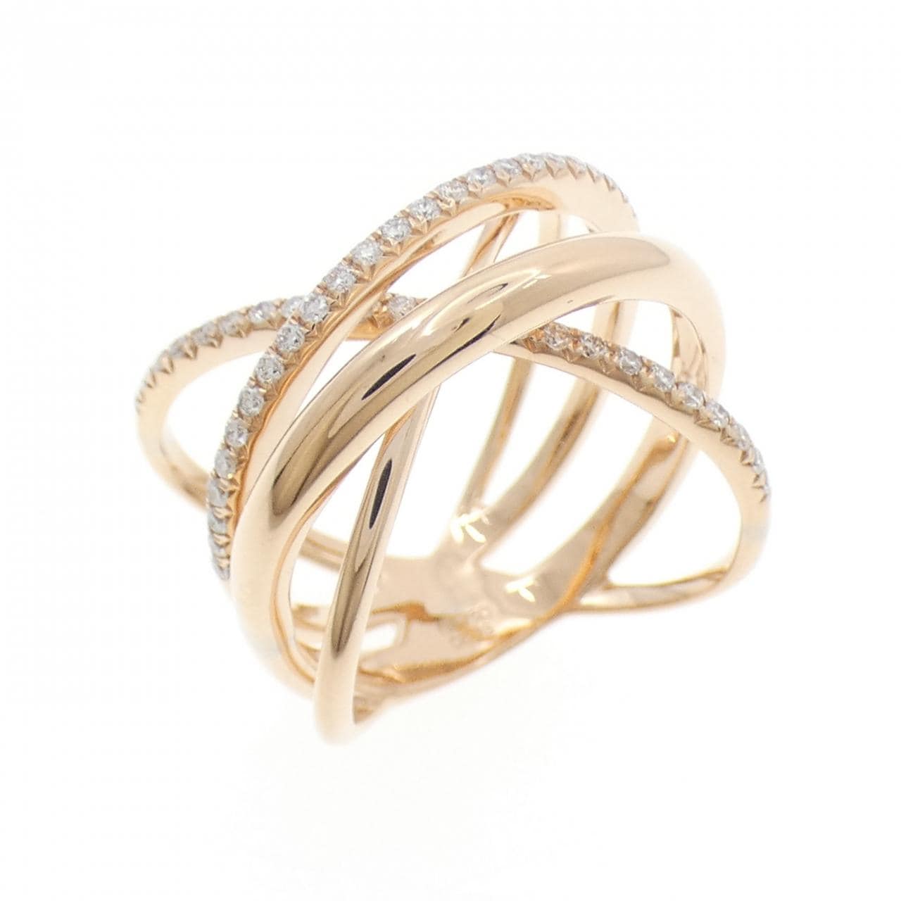 750PG ダイヤモンド リング 0.39CT