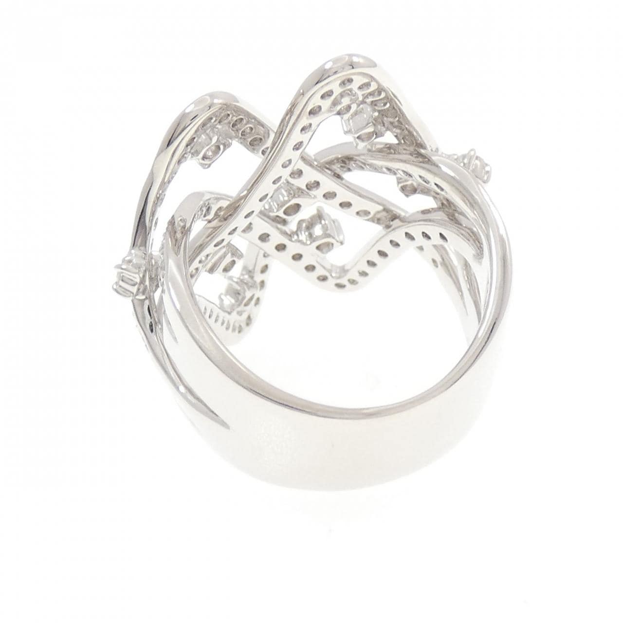 K18WG ダイヤモンド リング 1.10CT