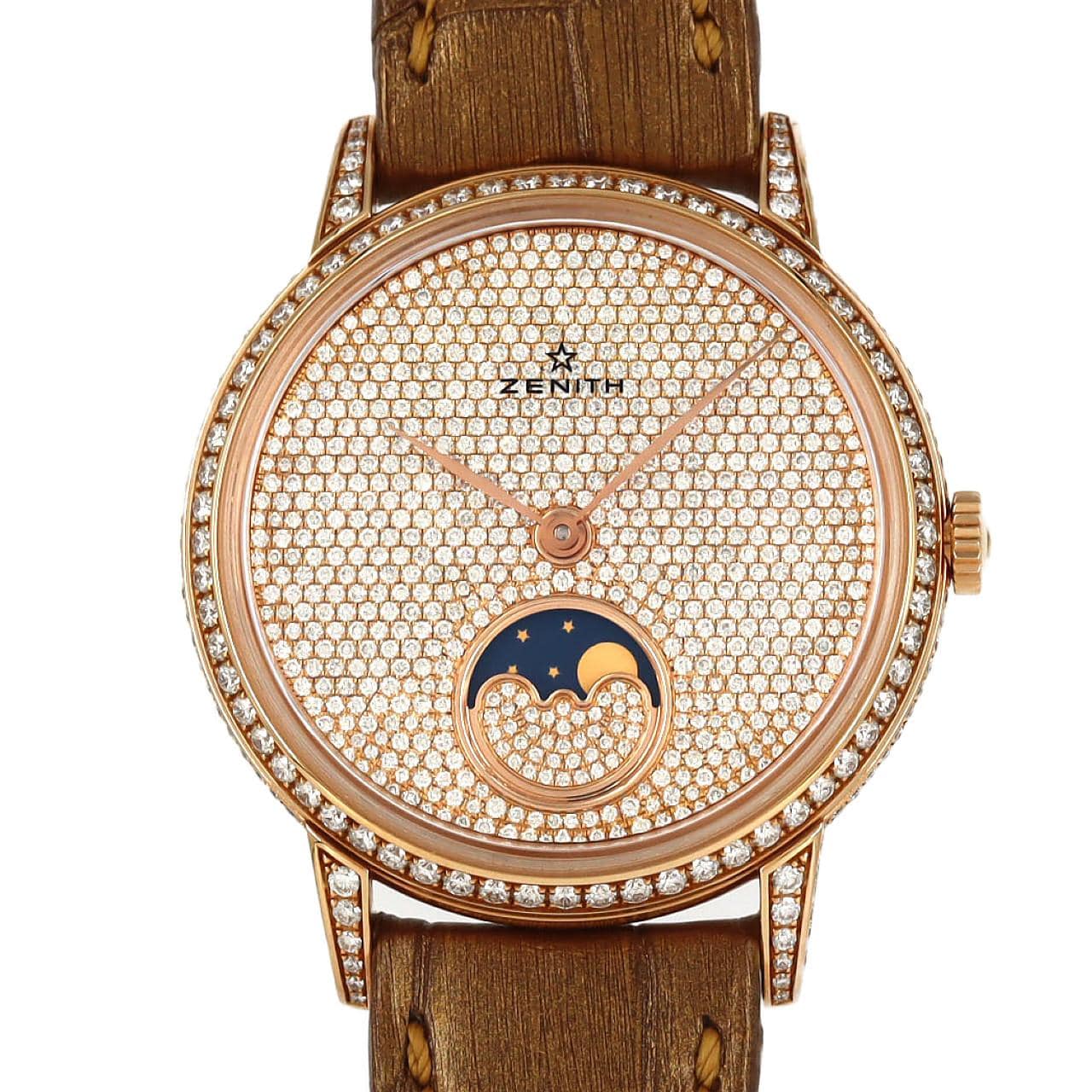 ゼニス エリートレディムーンフェイズ PG/D 22.2320.690/79.C713 PG･RG 自動巻