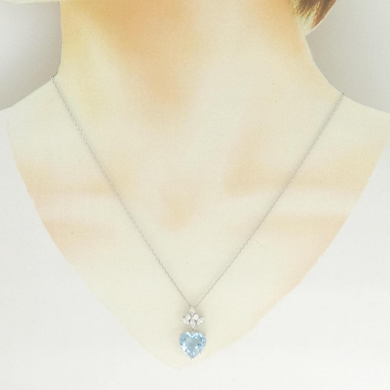 ミキモト アクアマリン ネックレス 4.96CT