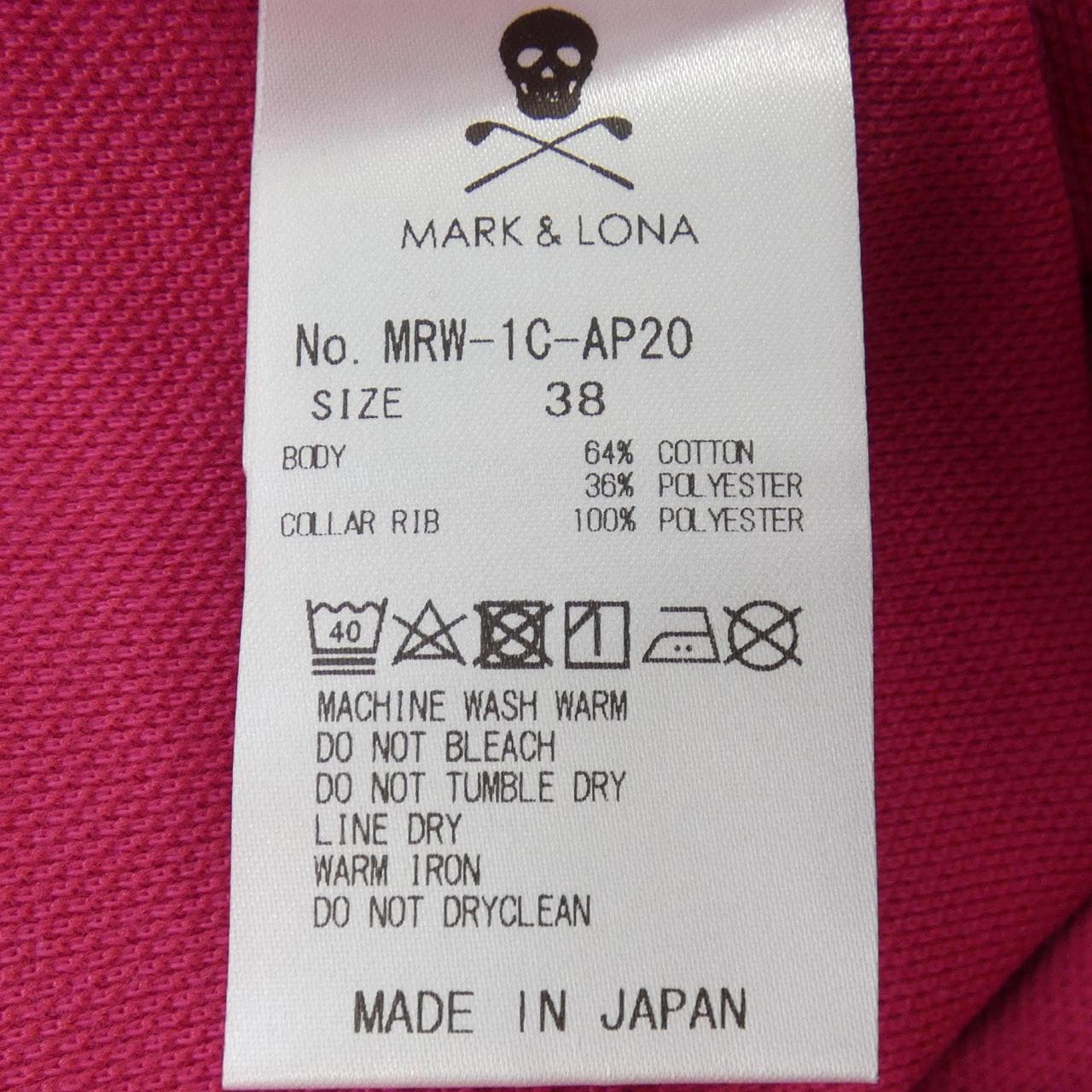 マークアンドロナ MARK&LONA ポロシャツ