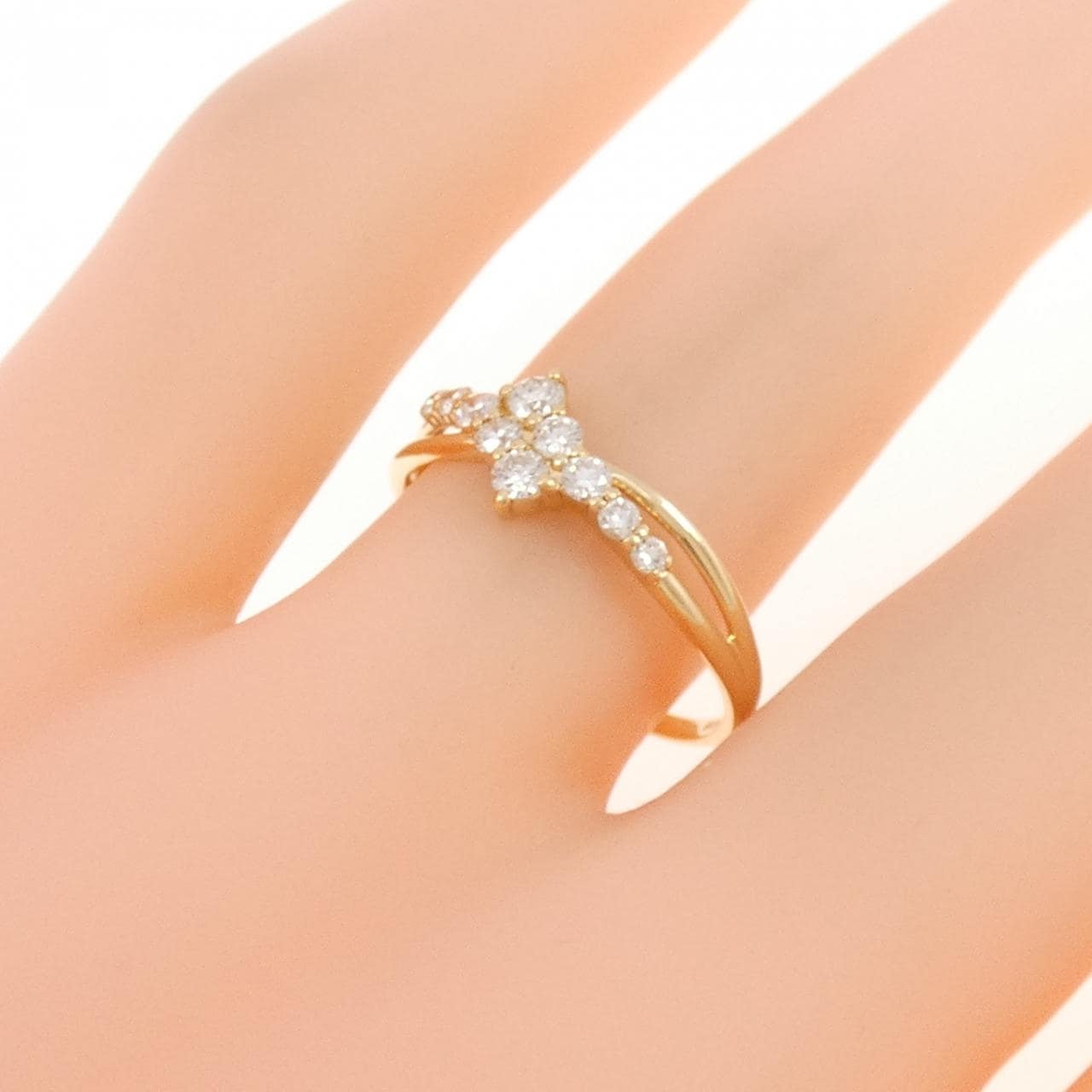 K18YG ダイヤモンド リング 0.26CT