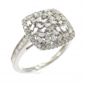 K18WG ダイヤモンド リング 0.45CT