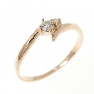 K18PG ダイヤモンド リング 0.09CT