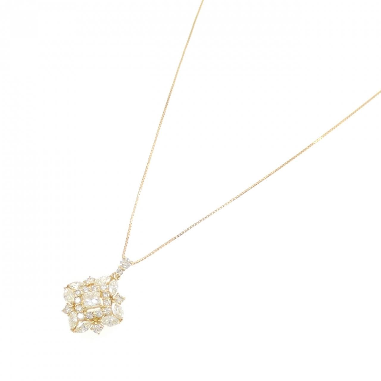 K18YG ダイヤモンド ネックレス 0.20CT