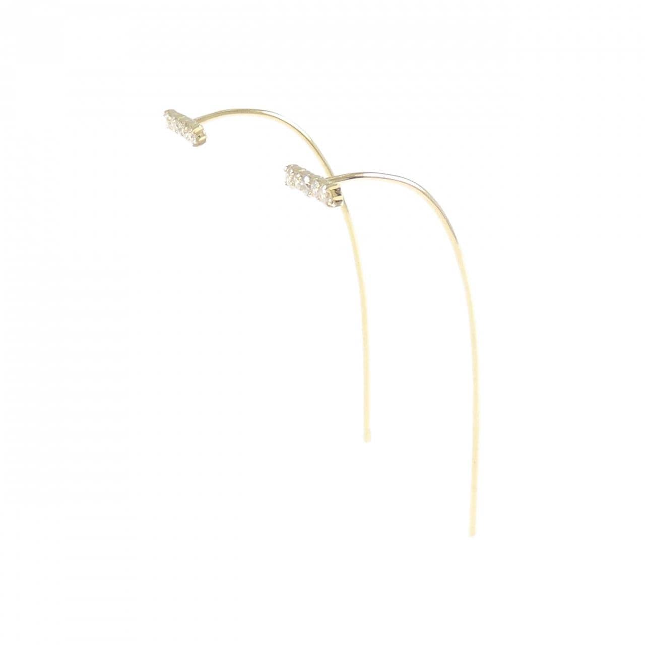 K18YG ダイヤモンド ピアス 0.20CT
