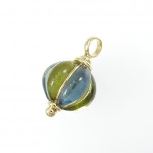 K18YG ブルートパーズ ペンダント