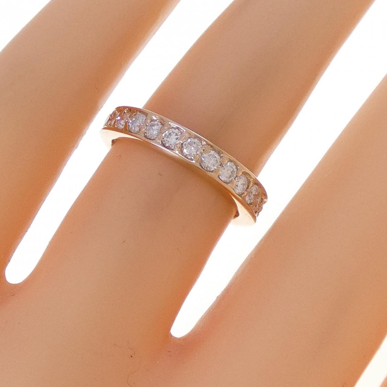 K18PG フルエタニティ ダイヤモンド リング 1.00CT