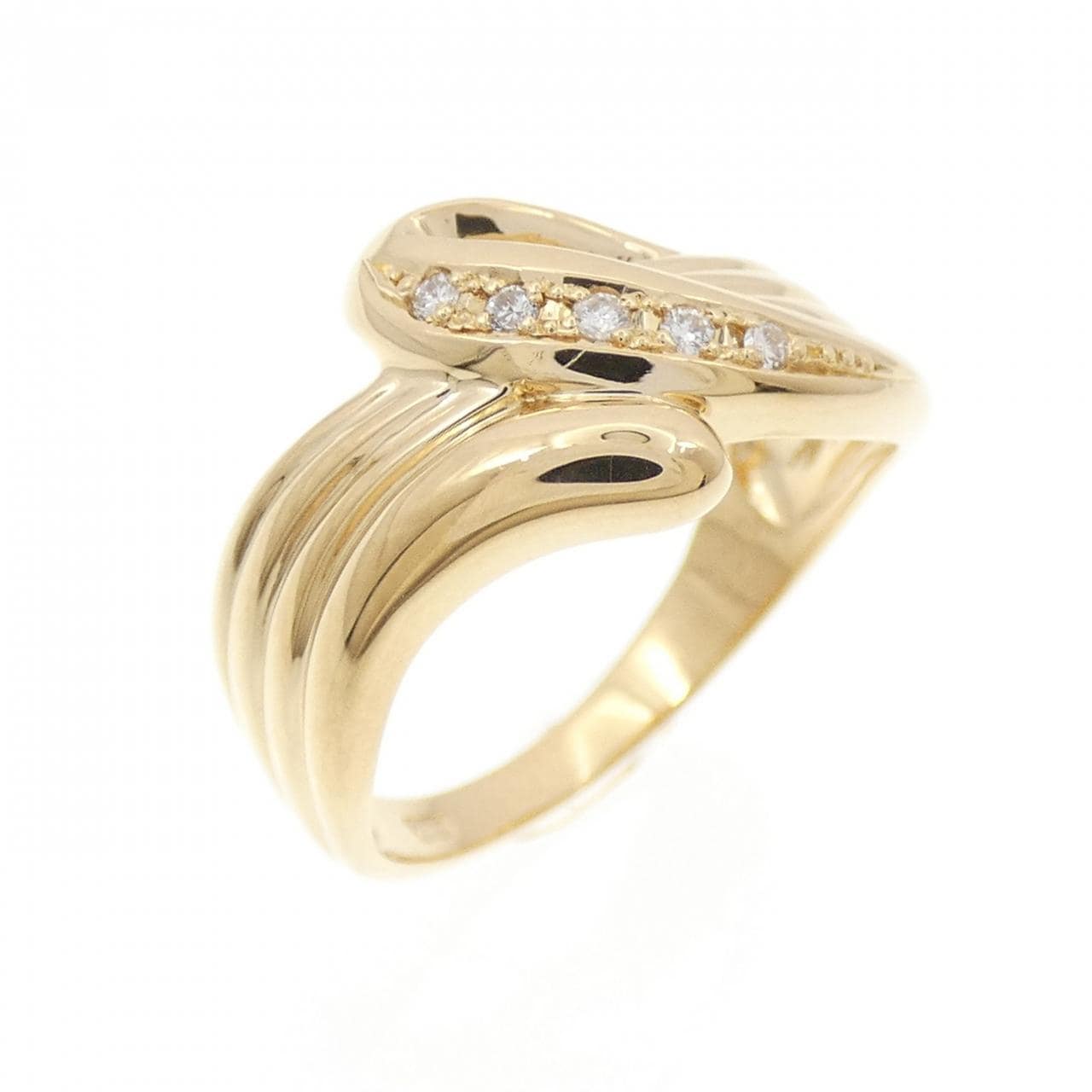 K18YG ダイヤモンド リング 0.05CT