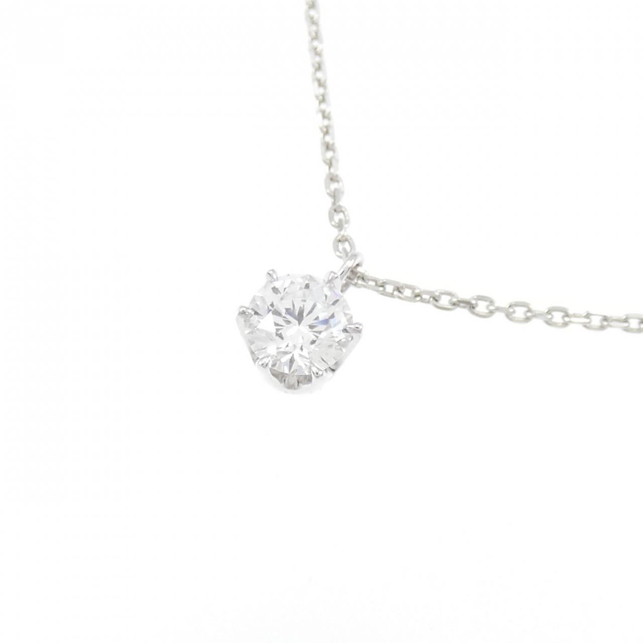 【新品】PT900/PT850 ダイヤモンド ネックレス 0.217CT D SI1 VG