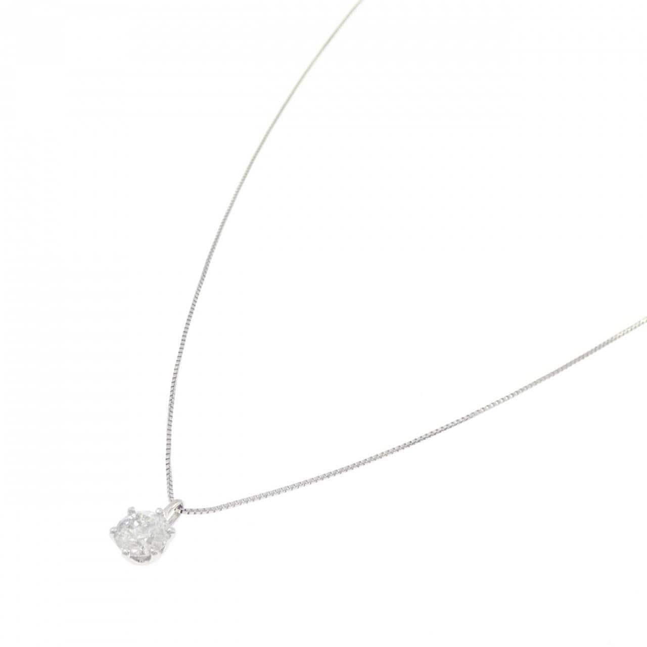 PT900/PT850 ソリティア ダイヤモンド ネックレス 0.562CT