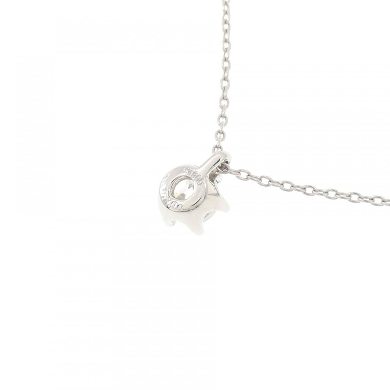 PT900/PT850 ソリティア ダイヤモンド ネックレス 0.300CT