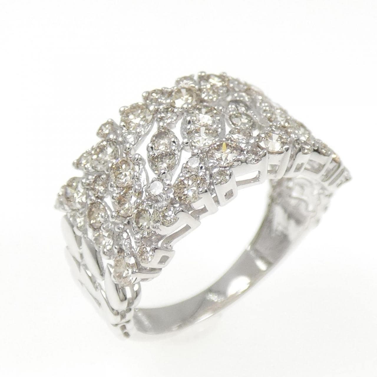 K18WG ダイヤモンド リング 1.00CT