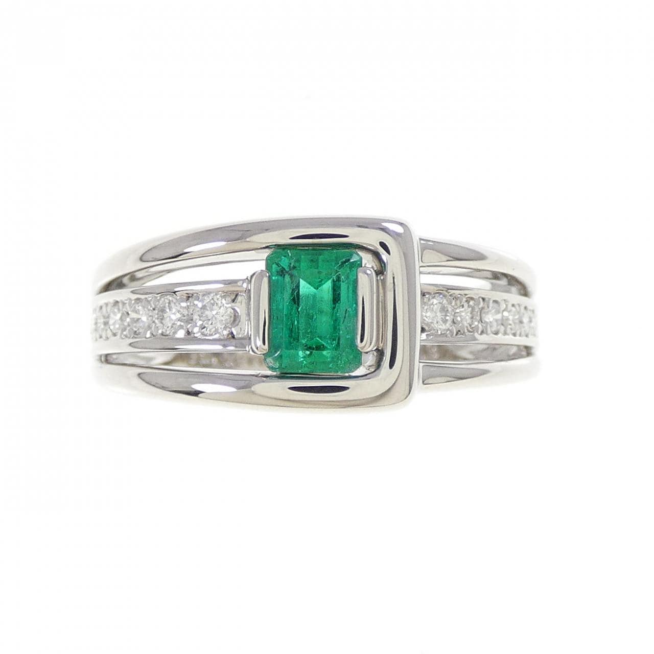 PT900 エメラルド リング 0.46CT