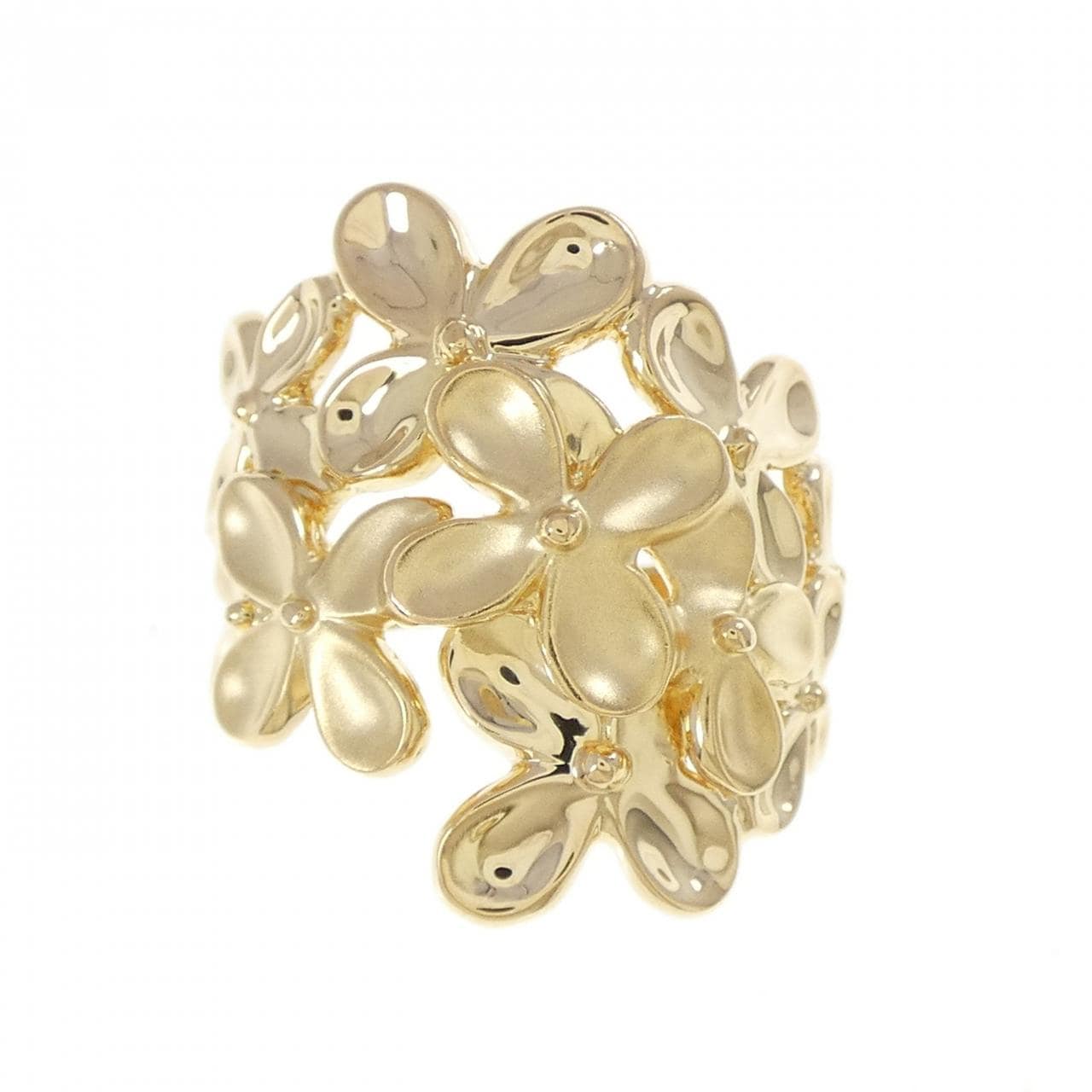 K18YG フラワー リング