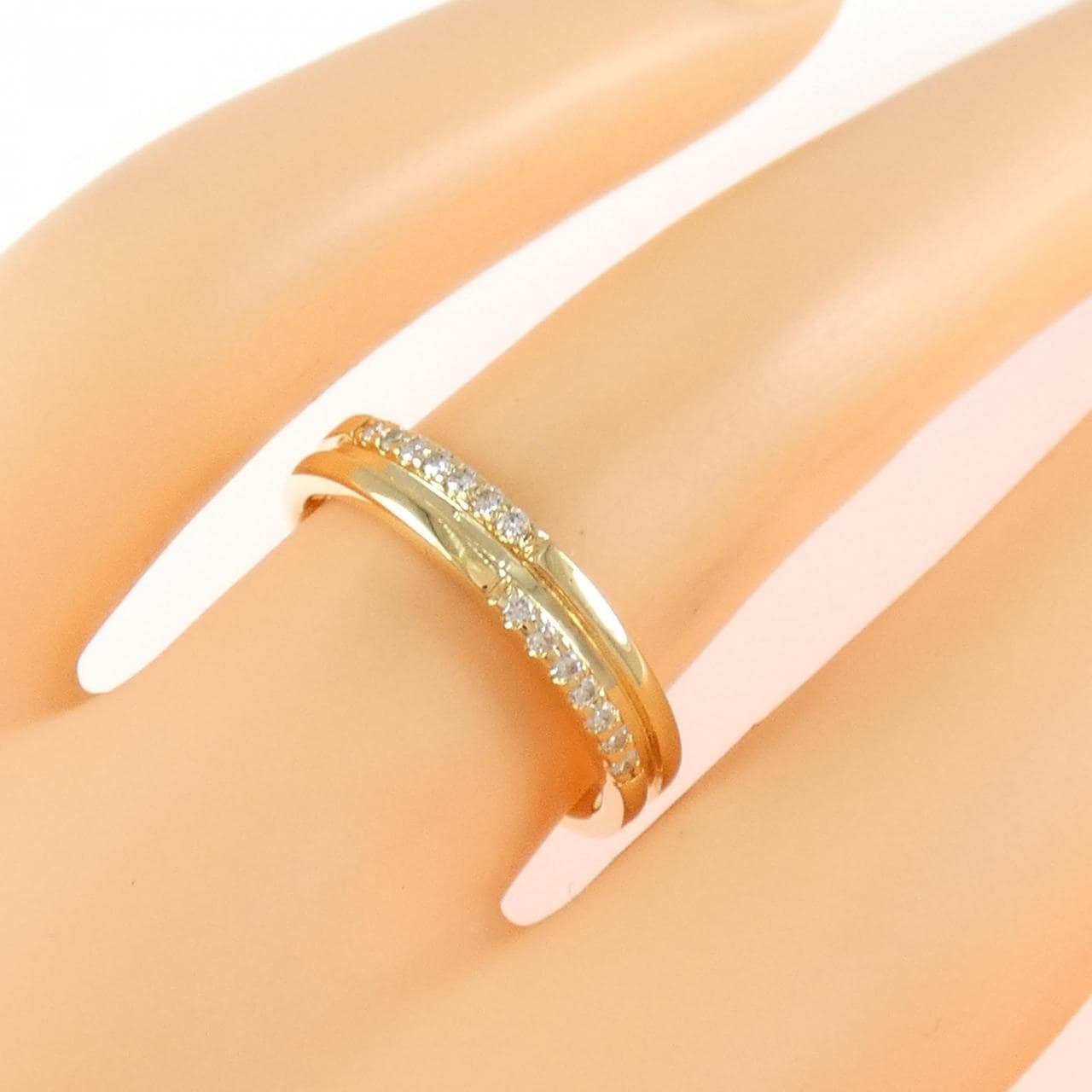 K18YG ダイヤモンド リング 0.11CT