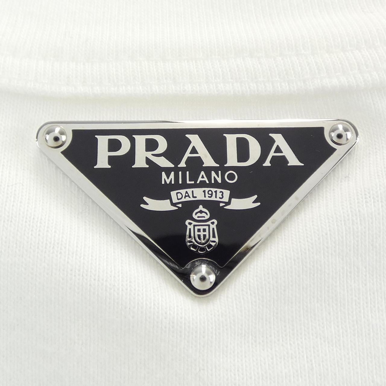 プラダ PRADA トライアングルロゴ リブニット ジャージー タンクトップ 39546X S222 10Z0 タンクトップ