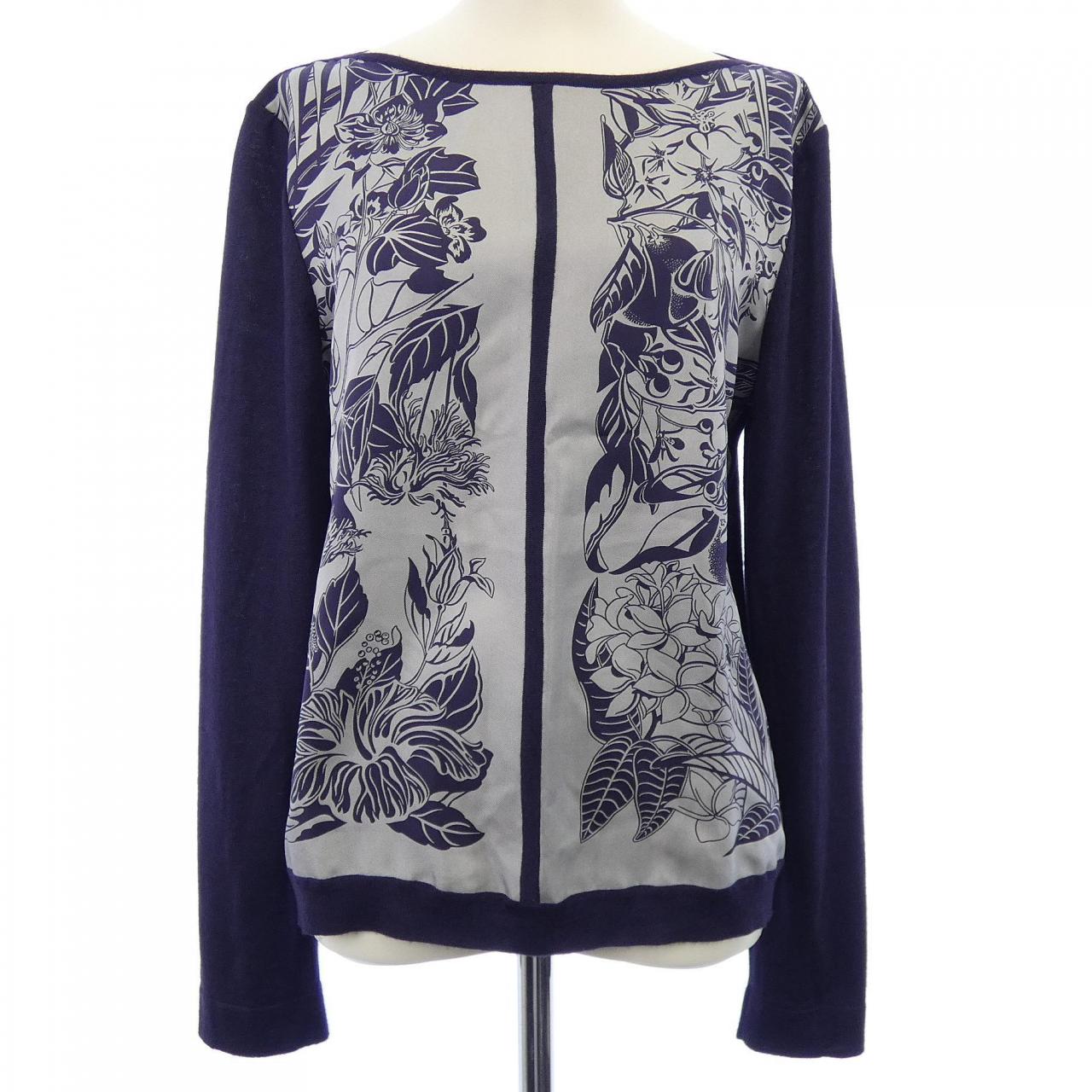 エルメス HERMES FLAMINGU PARTY *77-7752 ツイルレーヌ トップス