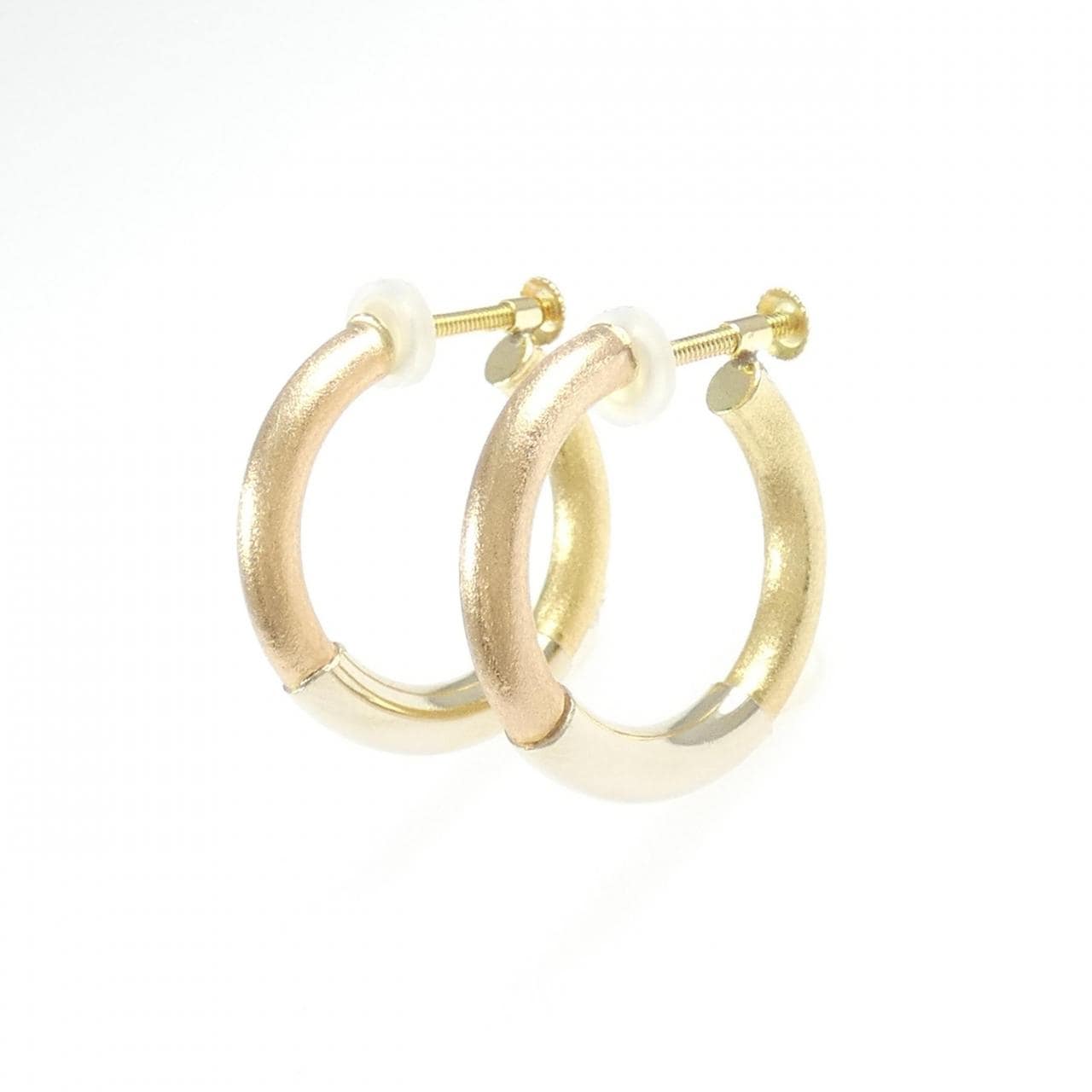 K18スリーカラー イヤリング