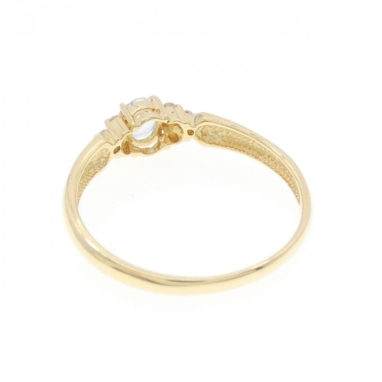 K18YG アクアマリン リング