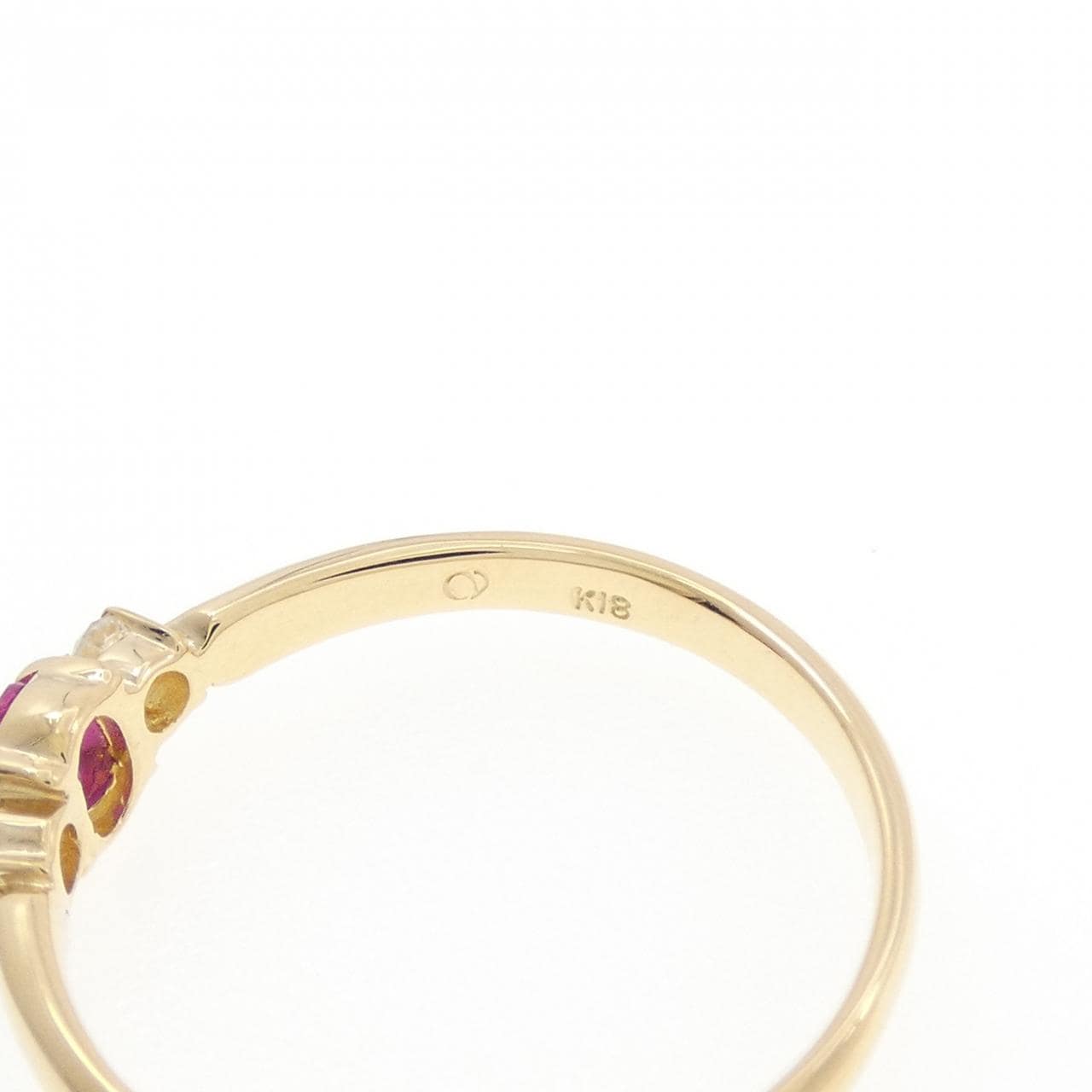 クレサンベール 合成ルビー リング