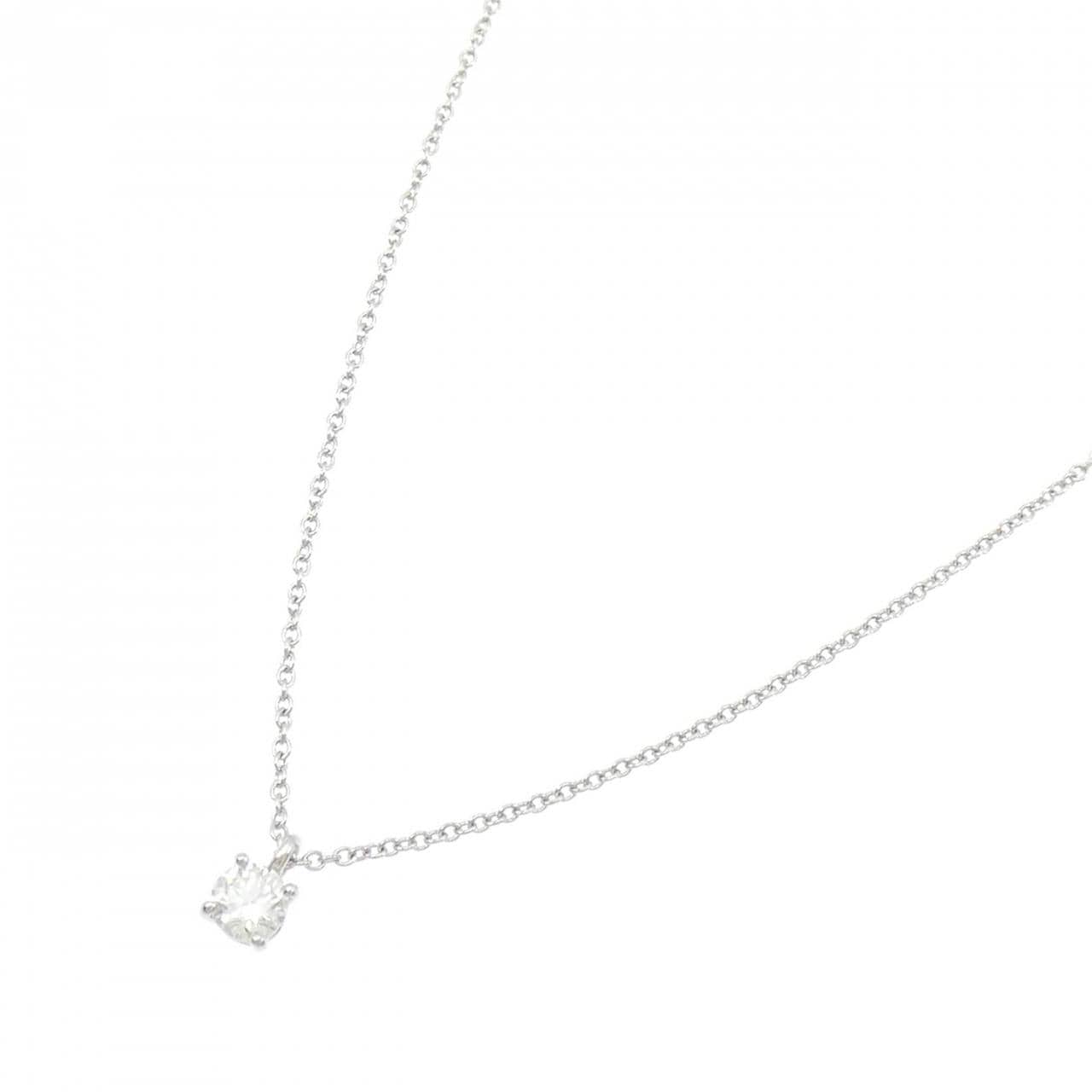 TIFFANY Solitaire Necklace 0.20CT I VS1 3EXT