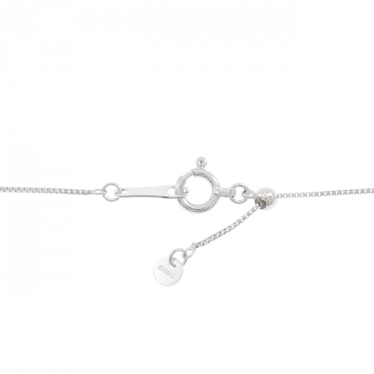 K18WG ダイヤモンド ネックレス 0.424CT