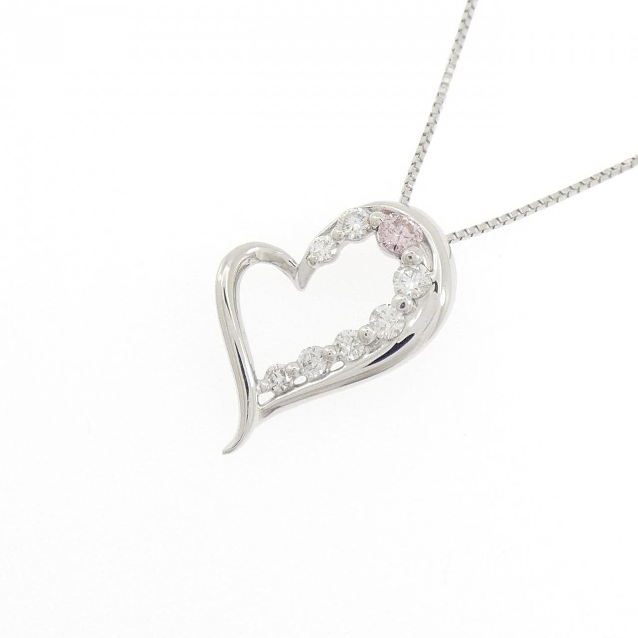 PT900/PT850 ダイヤモンド ネックレス 0.051CT FLOP I1