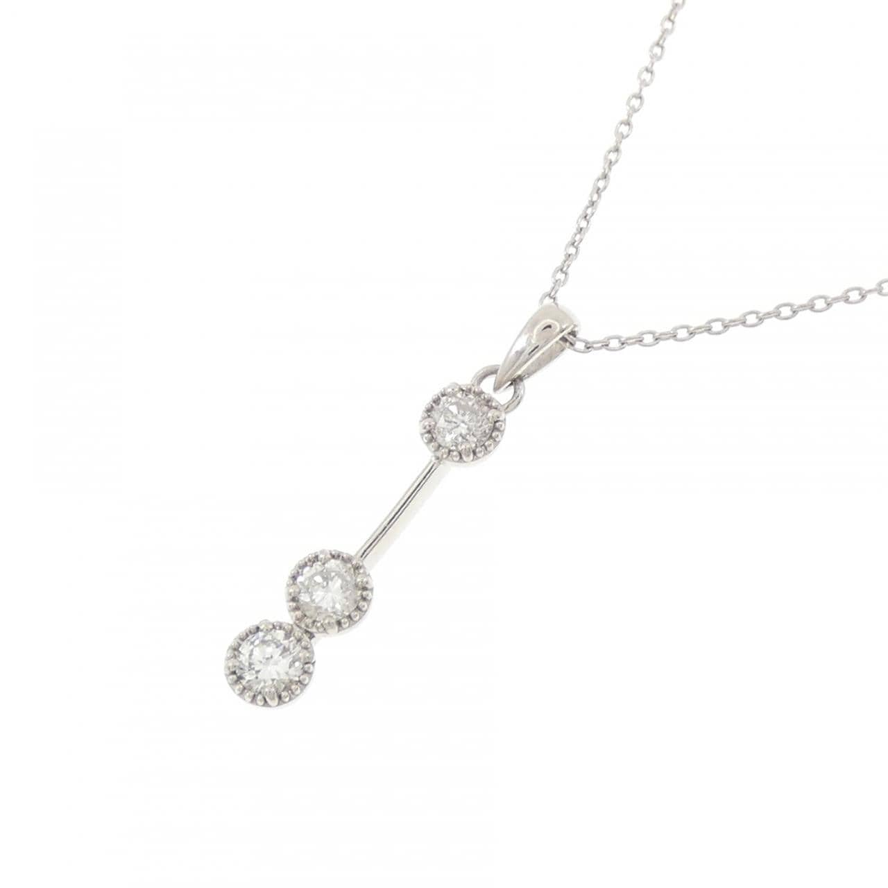 PT900/PT850 ダイヤモンド ネックレス 0.30CT