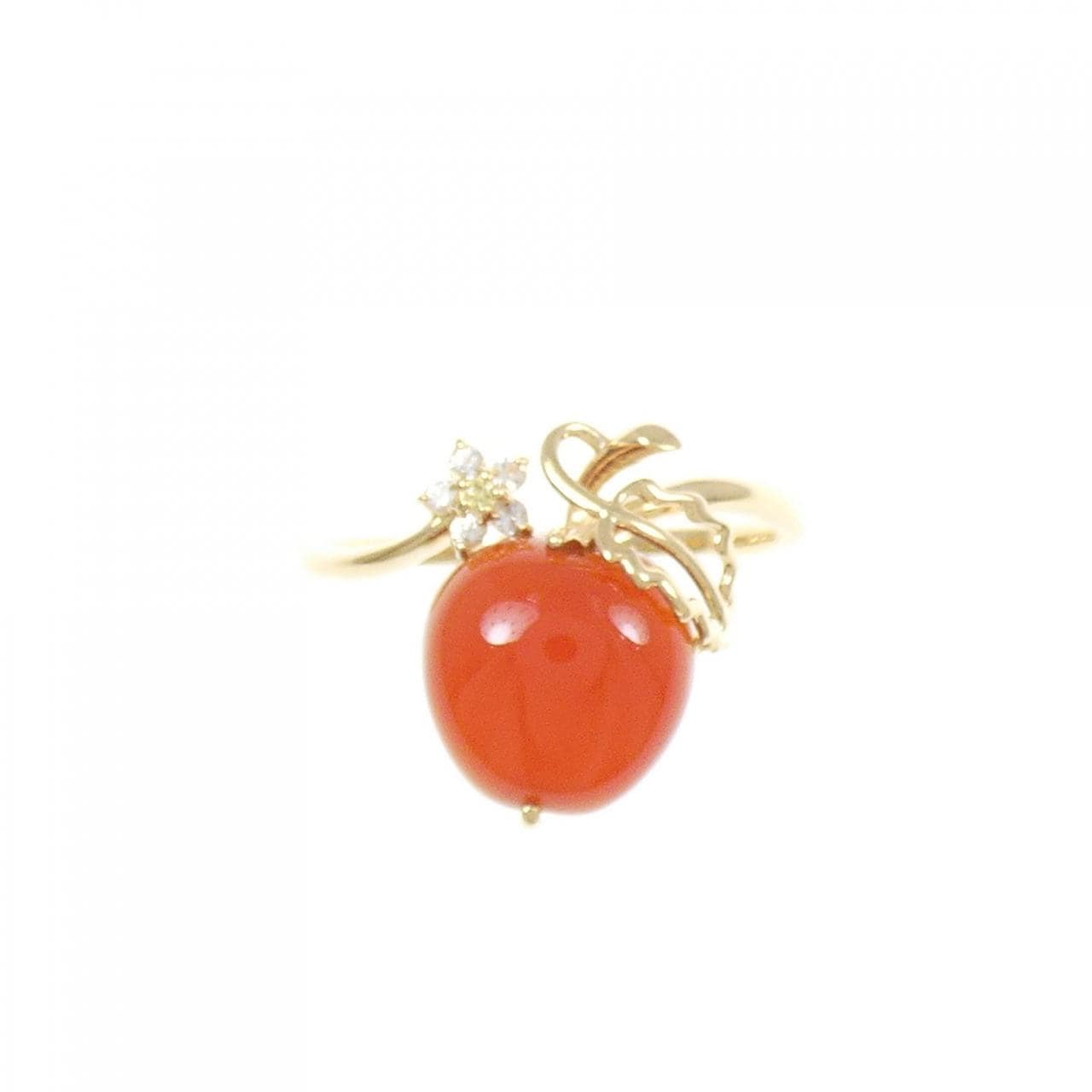 K18YG メノウ リング