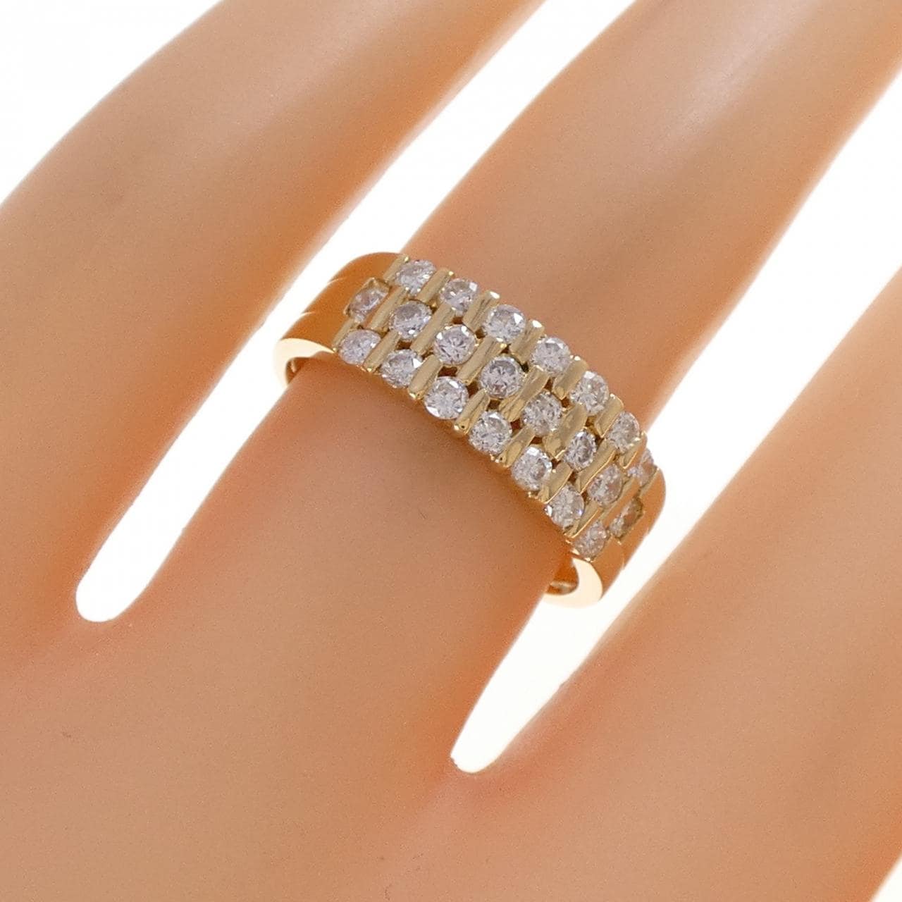 K18YG ダイヤモンド リング 0.61CT