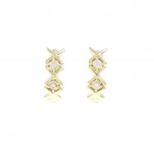 K18YG ダイヤモンド ピアス 0.10CT