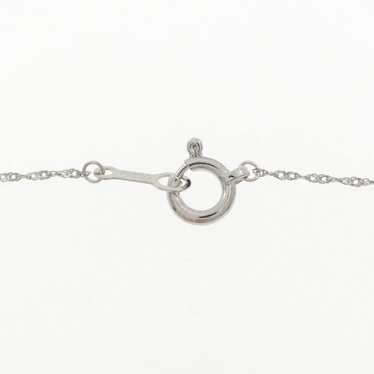 PT900/PT850 ソリティアダイヤモンド ネックレス 0.6CT