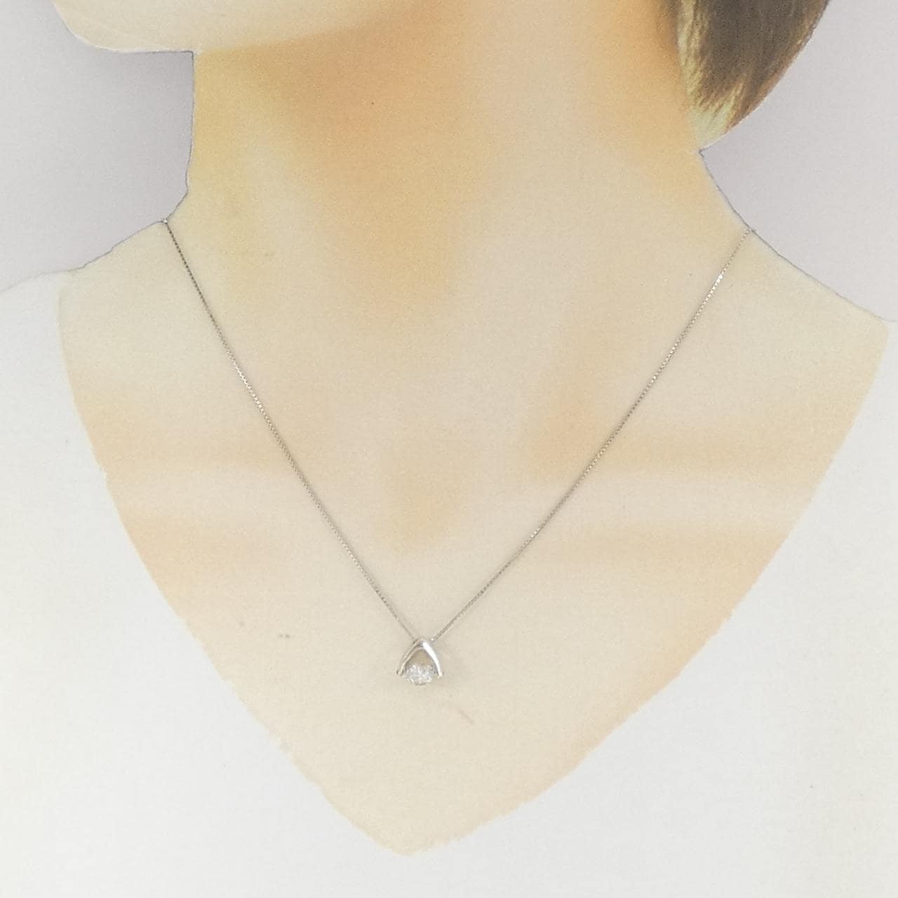 PT900/PT850 ダイヤモンド ネックレス 0.63CT