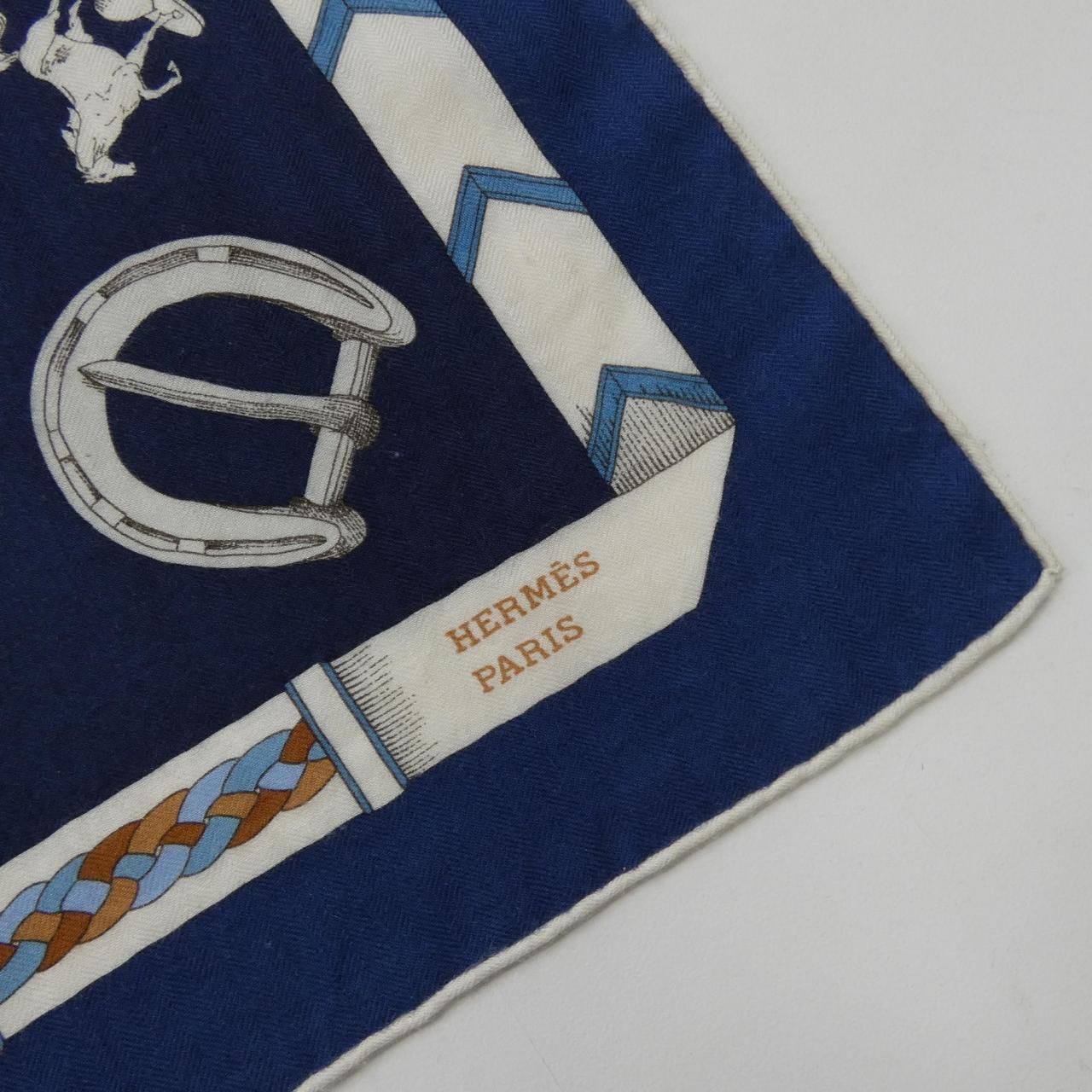 エルメス HERMES LES CHEVAUX DECHAINES H244096S カレジェアン140 ショール