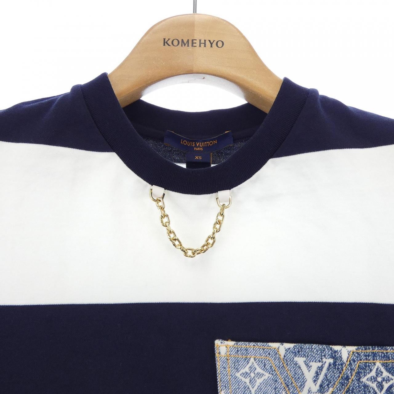 ルイヴィトン LOUIS VUITTON ストライプモノグラムポケット FMDR39LO7 ワンピース