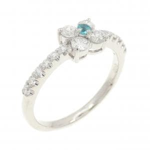 PT900 フラワー トルマリン リング 0.02CT