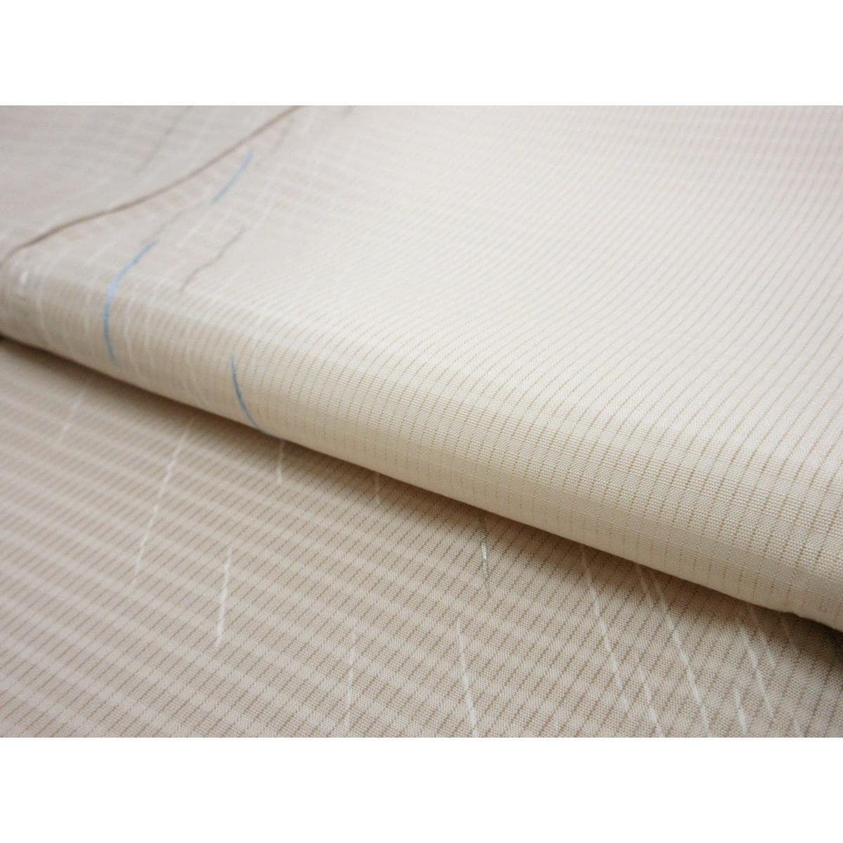 単衣　変わり竪絽訪問着　友禅加工刺繍入り　ボカシ染