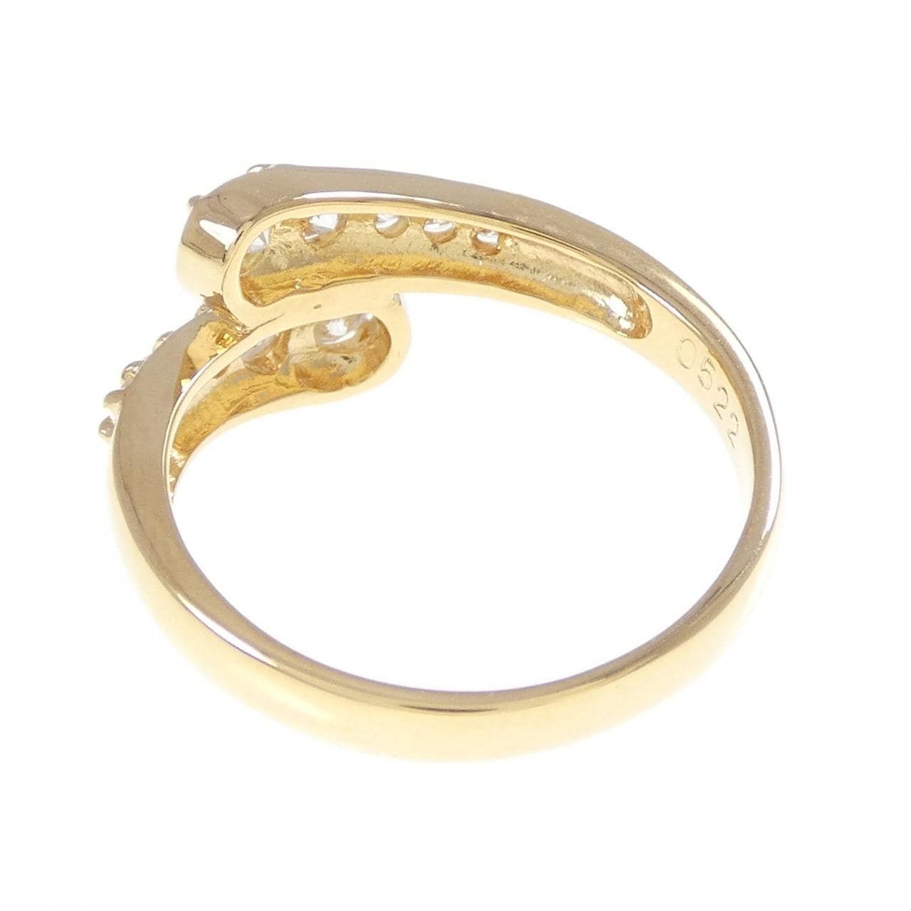 K18YG ダイヤモンド リング 0.522CT