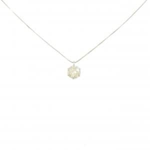 PT900/PT850 ソリティア ダイヤモンド ネックレス 0.47CT