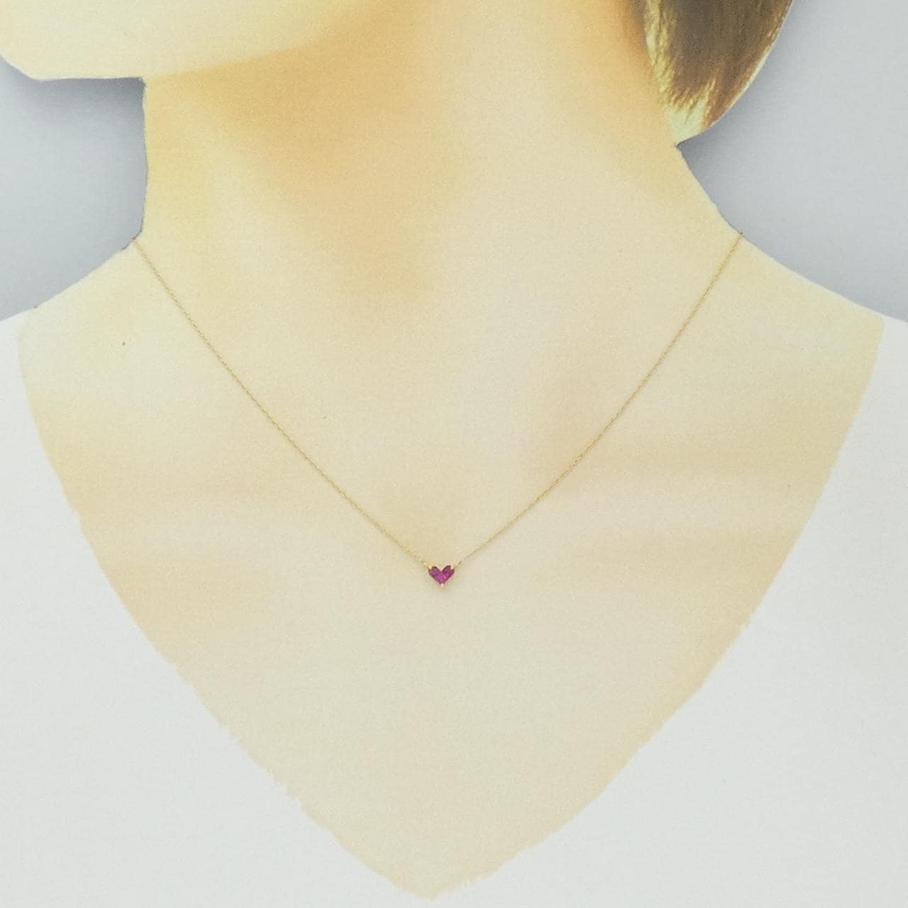 スタージュエリー ミステリアスハート ネックレス 0.15CT