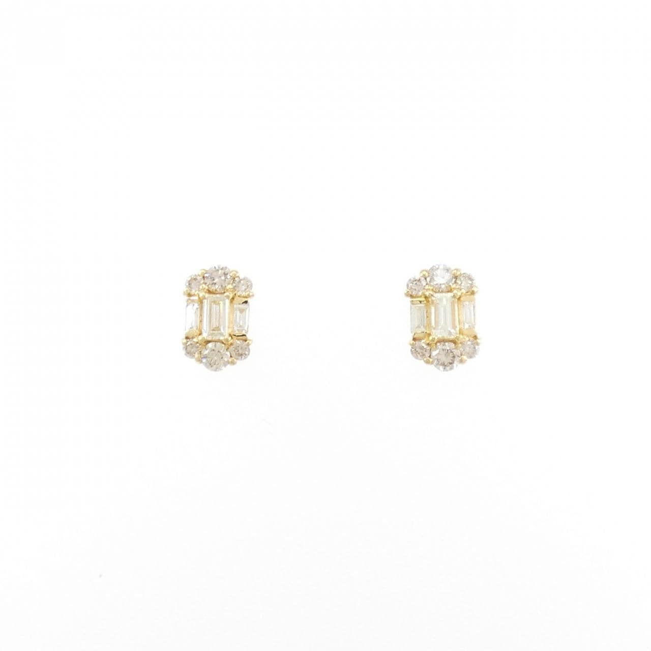 【新品】K18YG ダイヤモンド ピアス 0.40CT