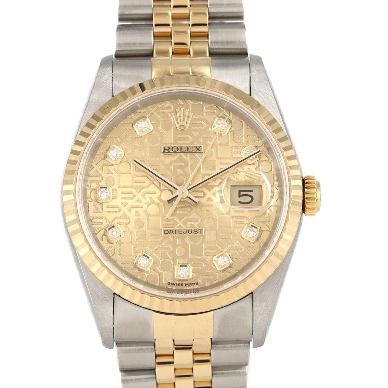 ロレックス デイトジャスト 16233G SSxYG 自動巻 K番